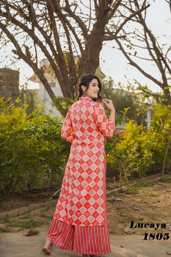 Lucaya Vol 18 Printed Casual Wear Kurti With Bottom Wholesale Market In Surat
